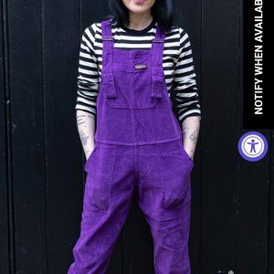 Run & Fly purple corduroy dungarees